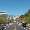 Rendering of Main Street redevelopment.