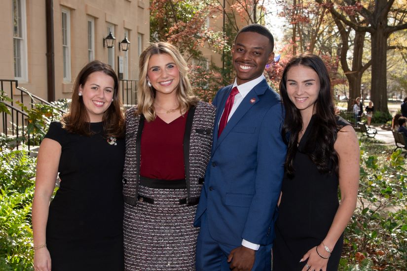 Group headshot of student government executive officers.