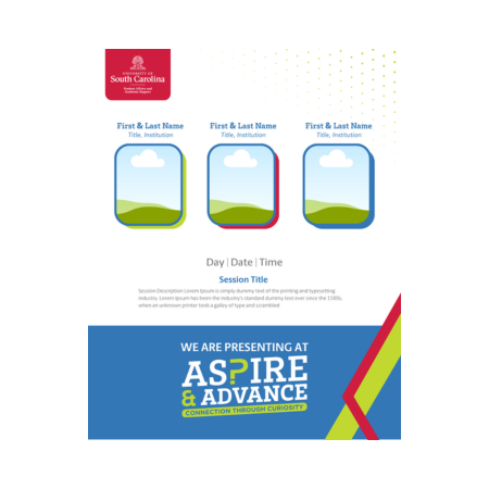 Aspire and Advance Three Presenters Template Icon