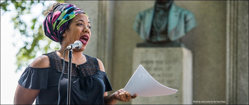 MFA Poetry Student Reads Her Work at  Poetry Marathon in Columbia