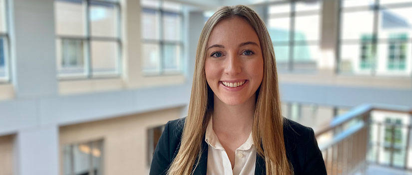 Erin Brown inside a building in Washington, D.C.