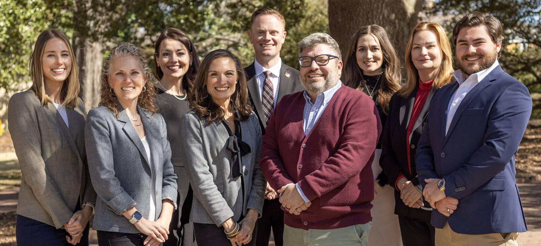 group photo of the advancement team