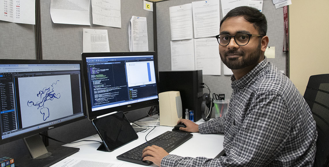 Ph.D. student Ricky Dash