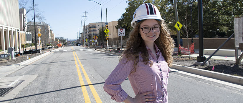 Valerie Sims on Main Street in Columbia