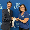 Zachary Gardiner recieves award from Savannah River National Laboratory