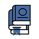 Icon of three stacked books