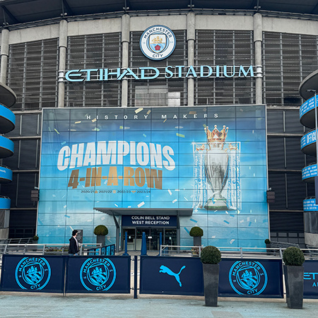 Outside of Etihad Stadium
