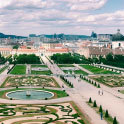 Formal European garden