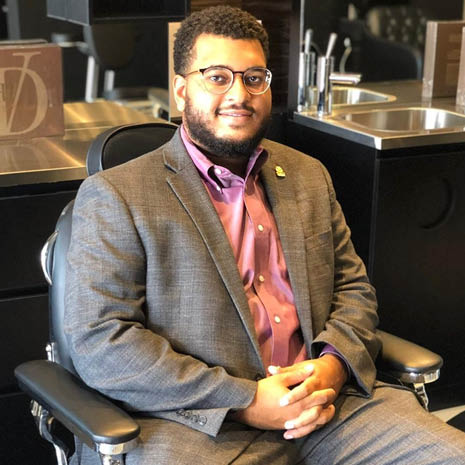 Image of Landry Phillips in the Regal Lounge