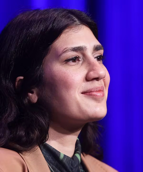 Portrait of Turkish woman with black hair 