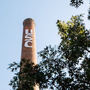 smokestack with white 