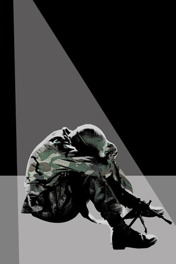 Graphic of soldier 