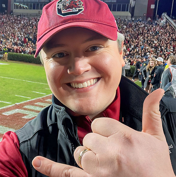 Patrick Flynn at Williams-Brice Stadium.